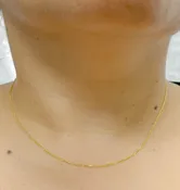 018SP3T4BDB. 14K Solid Gold Wheat Chain