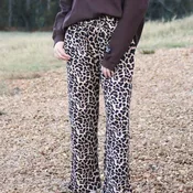 LULU MAC Leopard Waffle Trouser