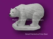 18″H POLAR MIDWEST STANDING BEAR ON ROCK