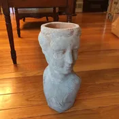 Beautiful Goddess of your garden.  Made of terra cotta and is completely hollow for planting. — Summer Porch Vintage Living Sacramento