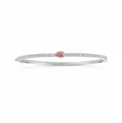 0.25ct Fancy Light Pink Pear Diamond Bangle SI1 GIA