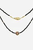 Black Diamond, Ruby & Black Spinel Necklace