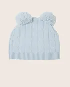 Angel Cashmere Baby Hat with Pompoms