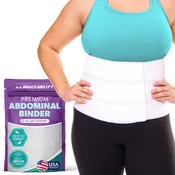 Plus Size Bariatric Abdominal Binder | Belly Band, Stomach Hernia Brace & Back Support Belt (up to 4XL)