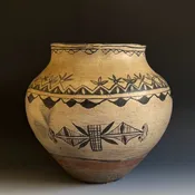 Cochiti Pueblo Olla with Raincloud Design Elements circa 1915-30 — Kimosabé Vintage Southwest - Taos -