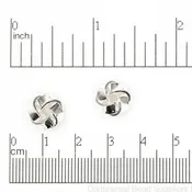 10.5mm Spiral Knot Bead - Made of plated brass - Sold individually - K132