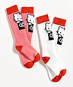 686 x Hello Kitty 2 Pack Snowboard Socks