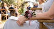 Burgundy Corsages | Elegant Wedding Flowers | Flowers Valley — Flowers Valley Events