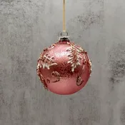 100MM GLASS BALL ORNAMENT/ ROSEWOOD