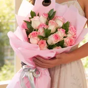 Gratitude Rose wrapped Bouquet