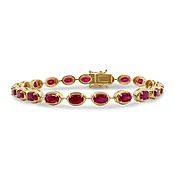 14K Ruby Tennis Bracelet