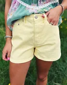 DAZE: TROUBLEMAKER HIGH RISE SHORT - SUNNY