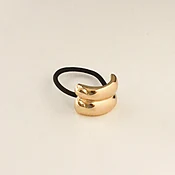 Party Pony! Mini Double Arch Metal Ponytail Hair Holder in Gold