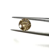 Brilliant Cut  Cognac Champagne  Round  1.11ct