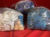 4-5 LBS of leather/deerskin scrap-s1