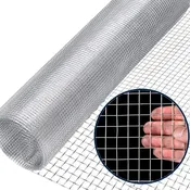 Hardware Cloth Metal Chicken Wire Mesh, Stainless Steel Welded Wire Mesh, 1/2 inch Square Hardware Cloth, Poultry Netting Rabbit Dog Hardware Cloth Garden Animal Enclosure (Size : 1.2x15m) ()