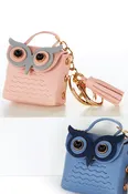 Owl Wireless Earbuds Case Keychain