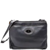 001 110 Interlocking G Calfskin Shoulder Bag Vintage Navy