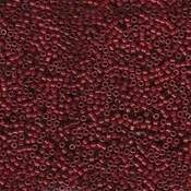11/0 Miyuki Delica Bead Tube Opaque Dyed Cranberry