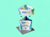 10x10 Island Tension Fabric Trade Show Booth 360° Surround View Kit