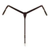 Weaver Buffalo Leather Contoured Breast Collar, Burgundy