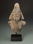 11th C. Indian Stone Bust of Brahma
