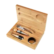 Bamboo 4-Piece Wine Tool Set