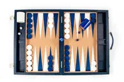 Classic Blue Tournament Attaché Backgammon