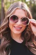 Fierce and Flirty Pearl Sunglasses