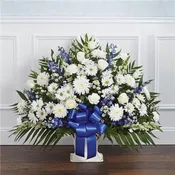 Blue & White Heartfelt Tribute Basket