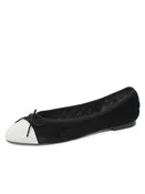 Best Quilted Ballet Flat with Crystal Cap Toe