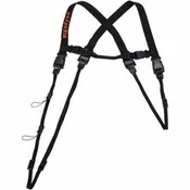 Ergodyne 3132 Bar-code Scanner Harness + Lanyard Adjustable - Extra Large (XL) - Buckle Attachment - Black - Polyester - 1 Each