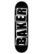 Baker Brand Logo Black White Deck - 8.25" / 8.38" / 8.475"