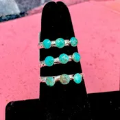 3 Small Genuine Stone Ring