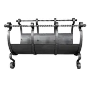 Arts And Crafts Wrought Iron Log Holder