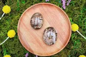 Chocolate Opal Palm Stone  3"