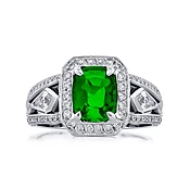 1.20 ct. Certified Colombian Emerald & Diamond Ring in Platinum