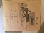 1950's Dress Pattern / The Accessory Dress / McCall's 8587 / Size 16 Bust 34 / Button On Peplum Pattern / Jerkin Pattern / Cape Pattern