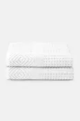 Texere 100% Organic Cotton Diamond Jacquard Towel Set