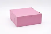 10″x10″x4″ Lock Corner Pink Bakery Box, 1 Piece