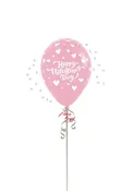 11in Happy Valentine's Day Script Pink
