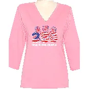 250 American Birthday 3/4 V-Neck Classic