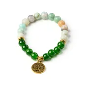 Amazonite & Jade Bracelet