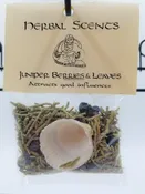 Herbal Scents, Juniper Berries and leaves with shell