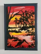 Bayou Silhouette 2 by Heather Mattingly — Dutch Alley Artist’s Co-op