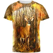 10 Point Buck Splatter All Over Mens T Shirt