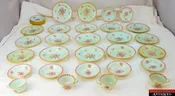 27 pc. Calyx Ware Chelsea Sprays Adams England 4 Place Tea Coffee Lot + Extras