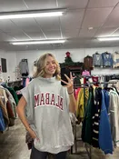 Alabama Oversized Muscle Terry Top