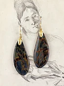 Falcon's Eye and Tiger's Eye Earrings — Ted Muehling