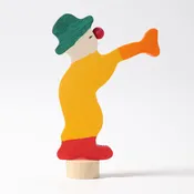 Clown with Trumpet Ornament for Birthday Rings